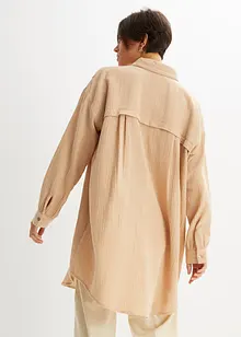 Camicetta lunga oversize in mussola, bonprix Camicetta lunga oversize in mussola, bonprix