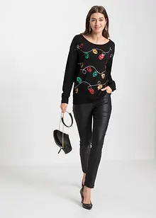 Maglione natalizio in filato fine, bonprix Maglione natalizio in filato fine, bonprix