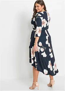 Abito asimmetrico di jersey con cintura da annodare, bonprix Abito asimmetrico di jersey con cintura da annodare, bonprix