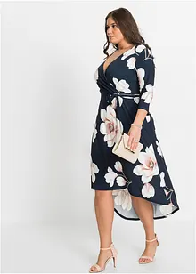 Abito asimmetrico di jersey con cintura da annodare, bonprix Abito asimmetrico di jersey con cintura da annodare, bonprix