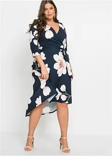 Abito asimmetrico di jersey con cintura da annodare, bonprix Abito asimmetrico di jersey con cintura da annodare, bonprix