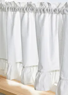 Tenda a vetro in cotone biologico con ruches, bonprix Tenda a vetro in cotone biologico con ruches, bonprix