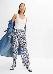 Pantaloni con elastico in vita in viscosa fluente, bonprix Pantaloni con elastico in vita in viscosa fluente, bonprix