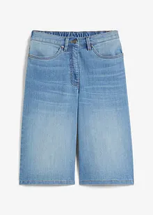 Bermuda in jeans con cinta comoda, vita alta, bonprix Bermuda in jeans con cinta comoda, vita alta, bonprix
