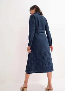 Abito chemisier con ricamo traforato, bonprix Abito chemisier con ricamo traforato, bonprix