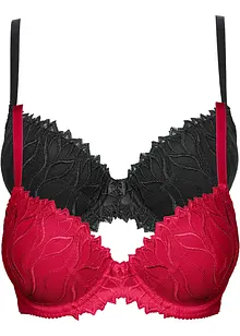Reggiseno con coppe preformate e ferretto (pacco da 2), bonprix Reggiseno con coppe preformate e ferretto (pacco da 2), bonprix