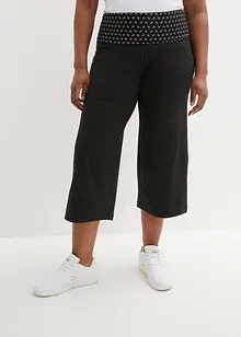 Pantaloni culotte da casa con bordo elastico in vita, bonprix Pantaloni culotte da casa con bordo elastico in vita, bonprix