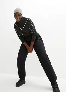 Pantaloni termici impermeabili con fodera in pile ed elastico in vita, bonprix Pantaloni termici impermeabili con fodera in pile ed elastico in vita, bonprix
