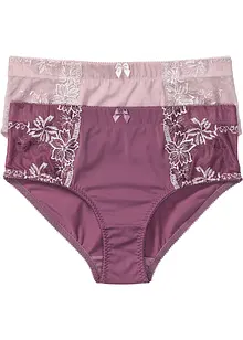 Slip modellante con ricami (pacco da 2), bonprix Slip modellante con ricami (pacco da 2), bonprix