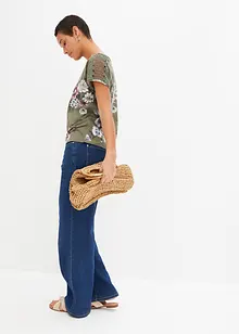 Maglia fantasia con pizzo, bonprix Maglia fantasia con pizzo, bonprix