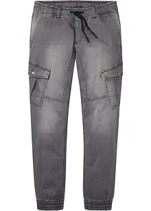 Jeans in felpa con tasche cargo regular fit, straight, bonprix Jeans in felpa con tasche cargo regular fit, straight, bonprix