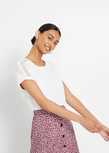 Maglia con pizzo, bonprix Maglia con pizzo, bonprix