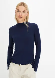 Maglia a maniche lunghe a coste, bonprix Maglia a maniche lunghe a coste, bonprix