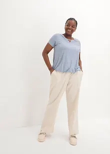 Maglia con elastico a maniche corte, bonprix Maglia con elastico a maniche corte, bonprix