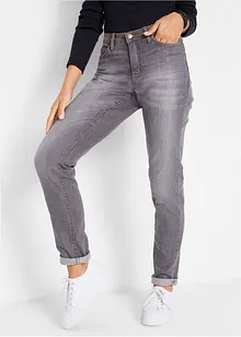 Mom jeans in stretch confortevole, vita media, bonprix Mom jeans in stretch confortevole, vita media, bonprix