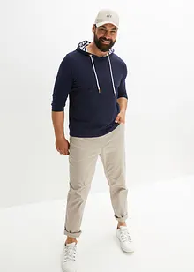Maglia a maniche lunghe con cappuccio in cotone biologico, bonprix Maglia a maniche lunghe con cappuccio in cotone biologico, bonprix