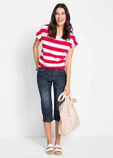 Jeans elasticizzati straight, a vita media, bonprix Jeans elasticizzati straight, a vita media, bonprix