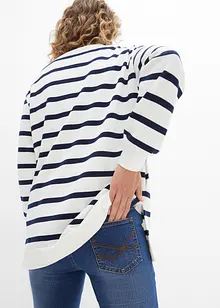 Felpa lunga con collo e bottoni, bonprix Felpa lunga con collo e bottoni, bonprix