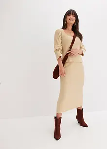 Maglione con scollo quadrato, bonprix Maglione con scollo quadrato, bonprix