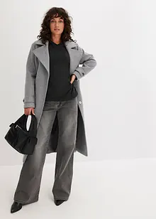 Maglione con cappuccio e tasca a marsupio in misto viscosa, bonprix Maglione con cappuccio e tasca a marsupio in misto viscosa, bonprix