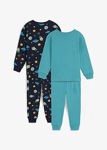 Pigiama in puro cotone biologico (set 4 pezzi), bonprix Pigiama in puro cotone biologico (set 4 pezzi), bonprix