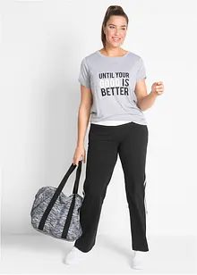 Pantaloni sportivi con cotone elasticizzato, bonprix Pantaloni sportivi con cotone elasticizzato, bonprix