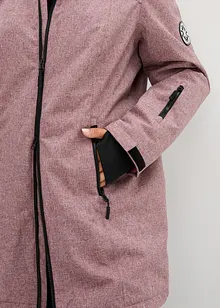 Giacca lunga tecnica impermeabile con pile teddy, bonprix Giacca lunga tecnica impermeabile con pile teddy, bonprix