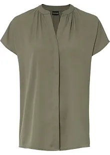 Camicetta a maniche corte con abbottonatura nascosta, bonprix Camicetta a maniche corte con abbottonatura nascosta, bonprix