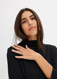 Anello con cristalli in vetro, bonprix Anello con cristalli in vetro, bonprix