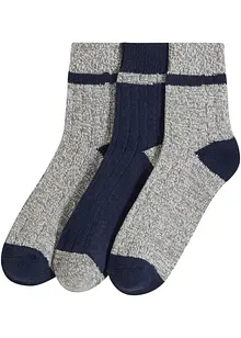 Calzini morbidi a coste (pacco da 3 paia), bonprix Calzini morbidi a coste (pacco da 3 paia), bonprix