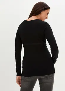 Maglione prémaman in cotone con cintura da annodare, bonprix Maglione prémaman in cotone con cintura da annodare, bonprix
