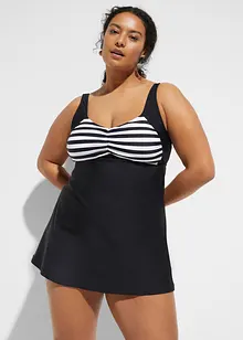 Tankini lungo con slip a vita alta (set 2 pezzi), bonprix Tankini lungo con slip a vita alta (set 2 pezzi), bonprix