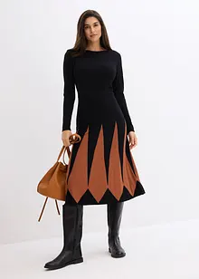 Abito in maglia con motivo a rombi, bonprix Abito in maglia con motivo a rombi, bonprix