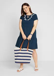 Abito tunica in cotone a maniche corte, bonprix Abito tunica in cotone a maniche corte, bonprix