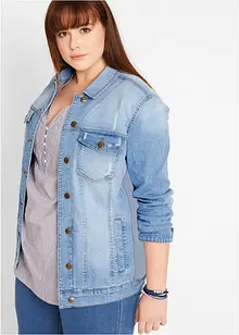 Giacca di jeans con inserti a costine, bonprix Giacca di jeans con inserti a costine, bonprix
