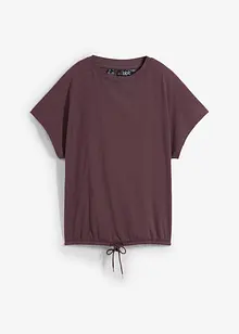 Maglia con laccetto da annodare al fondo in misto cotone e viscosa, bonprix Maglia con laccetto da annodare al fondo in misto cotone e viscosa, bonprix