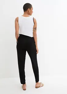 Pantaloni leggeri con cinta comoda a vita alta (pacco da 2), bonprix Pantaloni leggeri con cinta comoda a vita alta (pacco da 2), bonprix