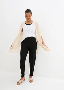 Pantaloni leggeri con cinta comoda a vita alta (pacco da 2), bonprix Pantaloni leggeri con cinta comoda a vita alta (pacco da 2), bonprix