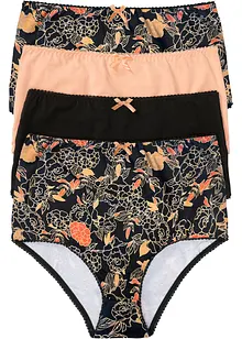 Slip a vita alta (pacco da 4), bonprix Slip a vita alta (pacco da 4), bonprix