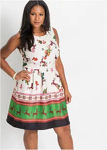 Abito in tessuto sostenuto effetto neoprene con motivo natalizio, bonprix Abito in tessuto sostenuto effetto neoprene con motivo natalizio, bonprix