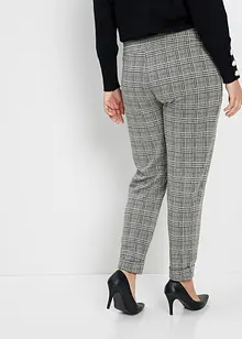 Pantaloni principe di Galles con elastico in vita, bonprix Pantaloni principe di Galles con elastico in vita, bonprix