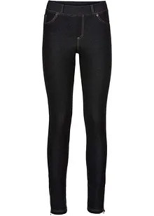 Leggings effetto jeans con cerniere, bonprix Leggings effetto jeans con cerniere, bonprix
