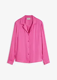 Camicetta in satin di viscosa con collo a revers, bonprix Camicetta in satin di viscosa con collo a revers, bonprix