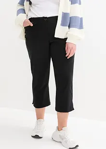 Pantaloni cropped in bengalina con fascia comoda in vita, bonprix Pantaloni cropped in bengalina con fascia comoda in vita, bonprix