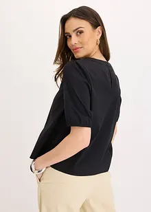 Blusa a maniche corte con pizzo, bonprix Blusa a maniche corte con pizzo, bonprix