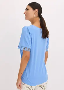 Maglia lunga con bordi in pizzo, bonprix Maglia lunga con bordi in pizzo, bonprix