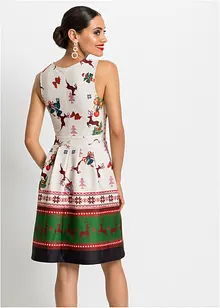 Abito in tessuto sostenuto effetto neoprene con motivo natalizio, bonprix Abito in tessuto sostenuto effetto neoprene con motivo natalizio, bonprix