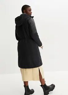 Parka lungo con similpelle, bonprix Parka lungo con similpelle, bonprix