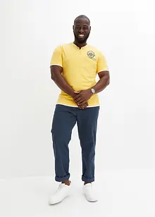 Maglia serafino a maniche corte in puro cotone biologico (pacco da 2), bonprix Maglia serafino a maniche corte in puro cotone biologico (pacco da 2), bonprix