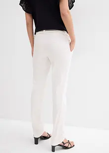 Pantaloni prémaman eleganti con gambe diritte in misto cotone delicato, bonprix Pantaloni prémaman eleganti con gambe diritte in misto cotone delicato, bonprix